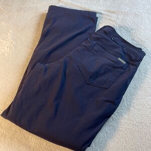 New Eddie Bauer Fleece Lined Winter Weight Tech Hiking Pants Navy Men's 32X30